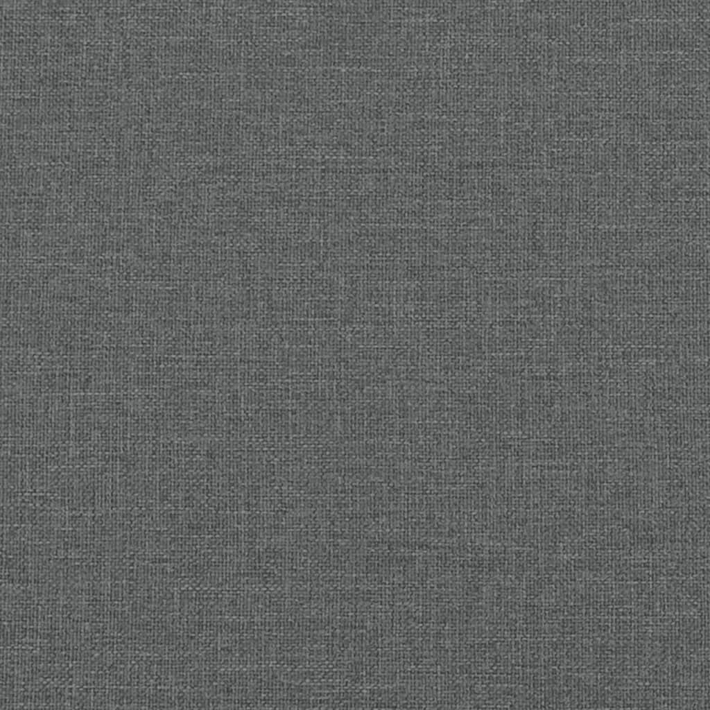 vidaXL Sofá cama en forma de L tela gris oscuro 260x140x70 cm