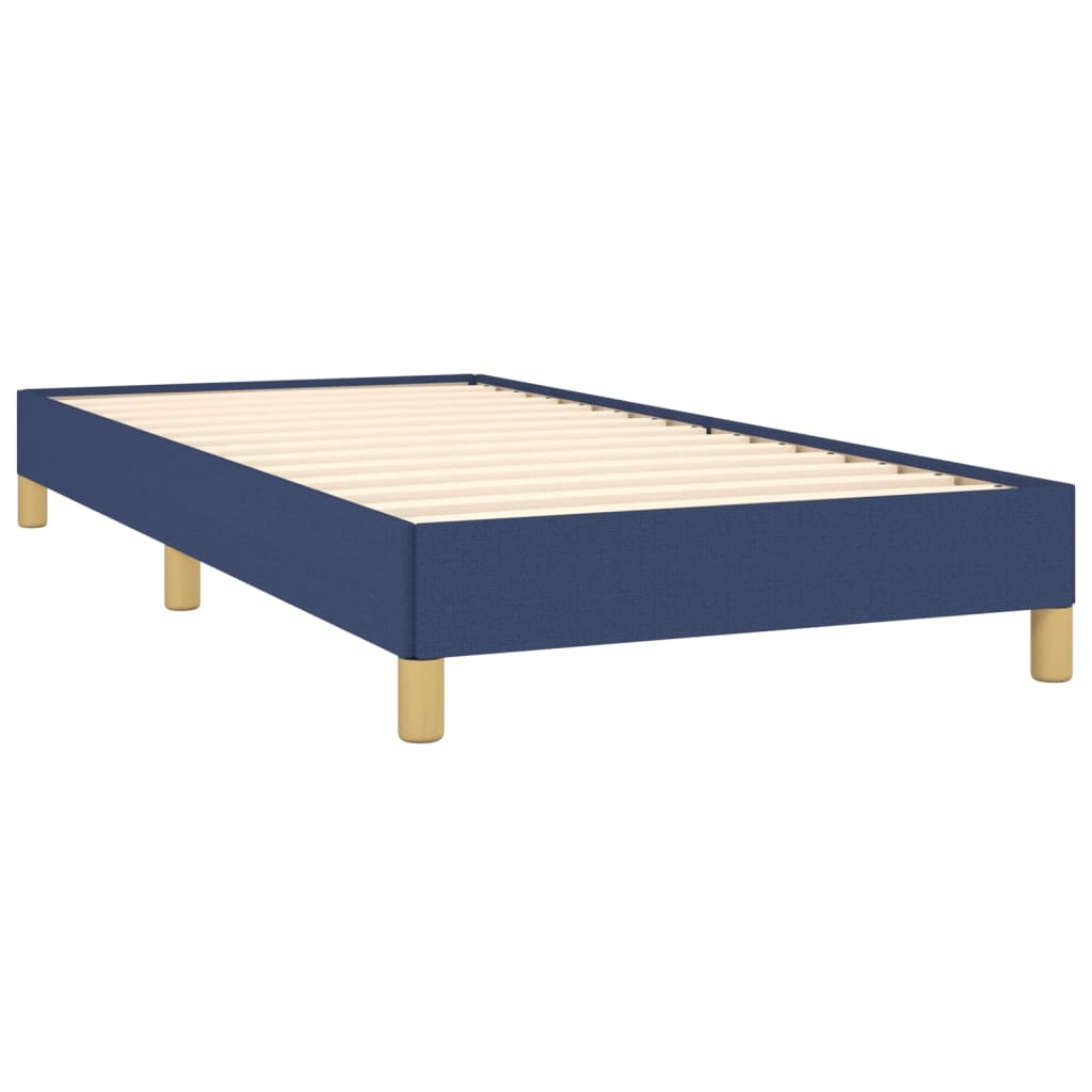 vidaXL Estructura de cama sin colchón tela azul 90x190 cm