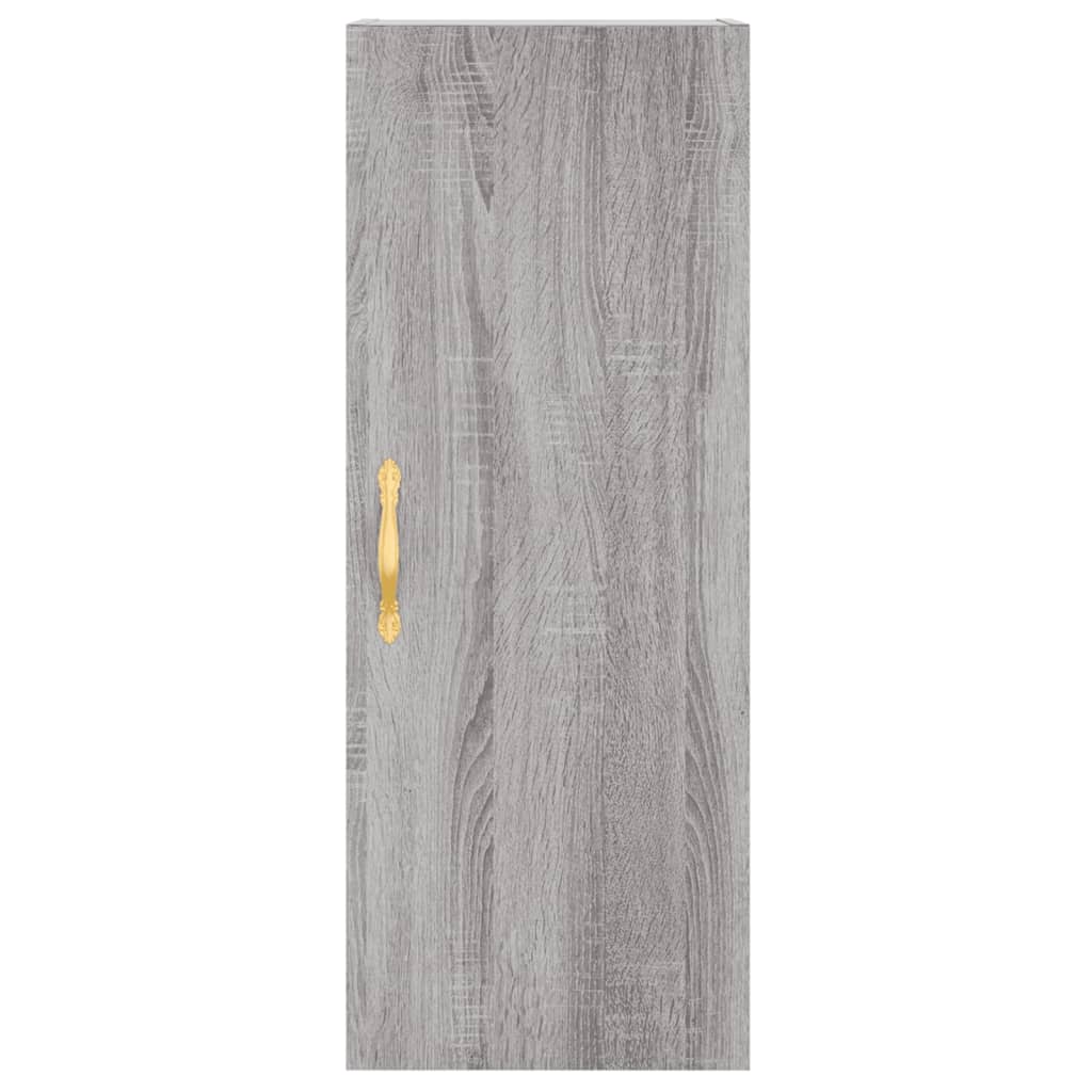 vidaXL Armario de pared gris Sonoma 34,5x34x90 cm