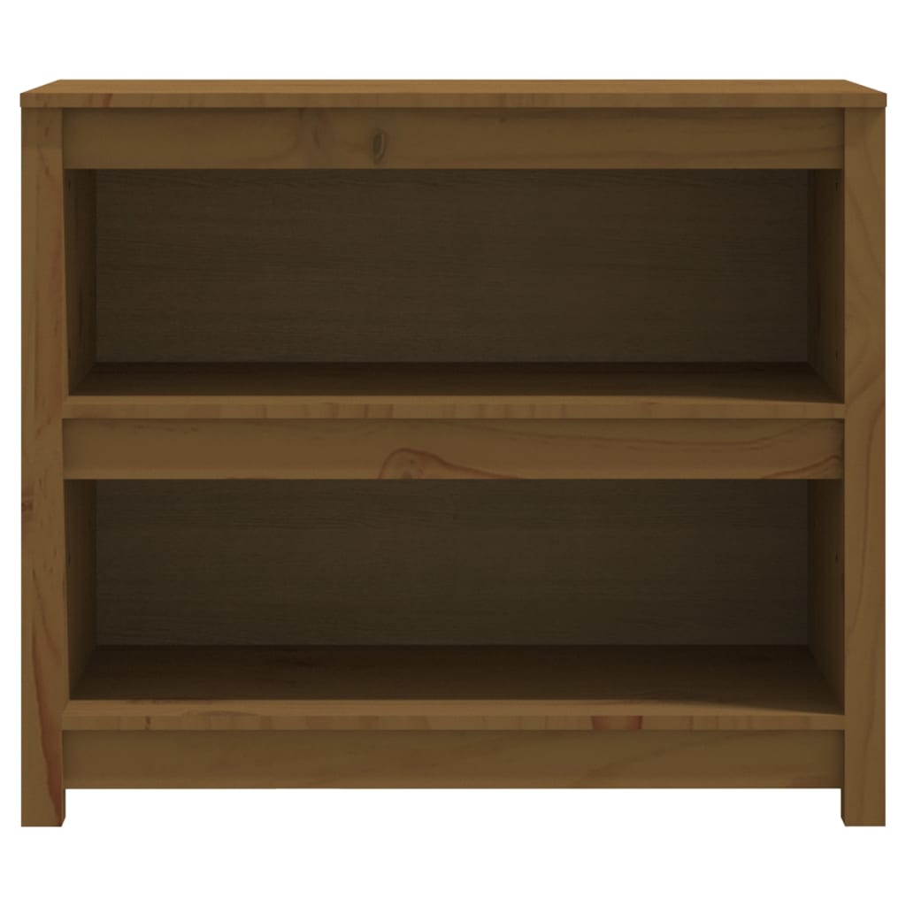 vidaXL Estantería madera maciza de pino marrón miel 80x35x68 cm