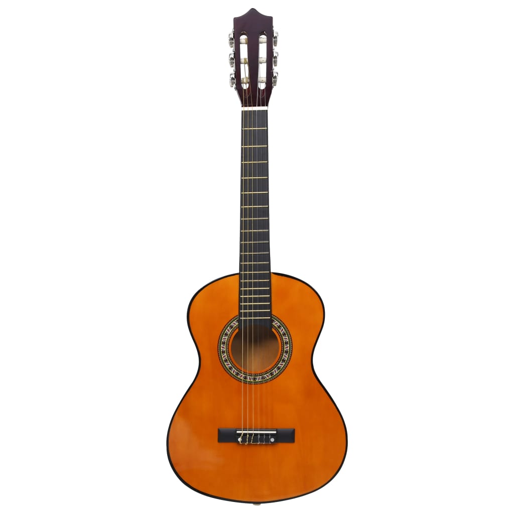 vidaXL Set de guitarra clásica para principiantes 8 pzas 1/2 34"