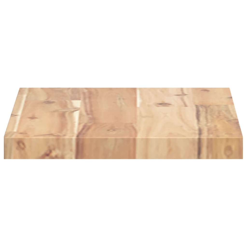 vidaXL Estantes flotantes 2 uds madera acacia sin tratar 40x20x2 cm