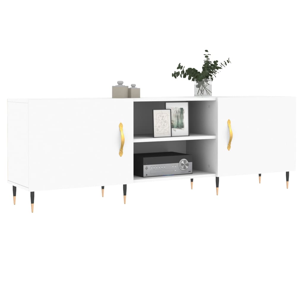 vidaXL Mueble para TV madera de ingeniería blanco 150x30x50 cm