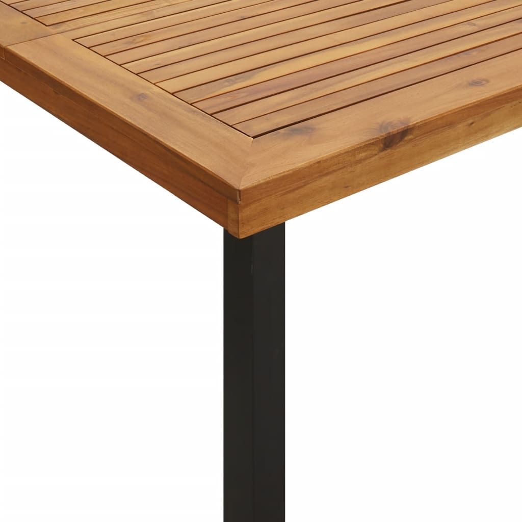 vidaXL Mesa de jardín madera maciza de acacia 200x100x75 cm