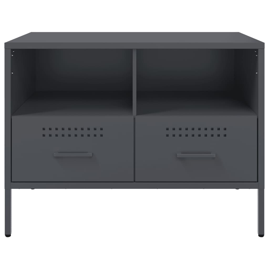 vidaXL Mueble para TV acero gris antracita 68x39x50,5 cm