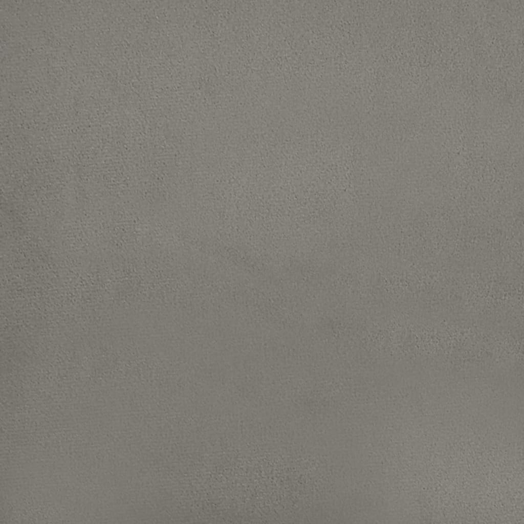 vidaXL Cabecero de terciopelo gris claro 80x7x78/88 cm