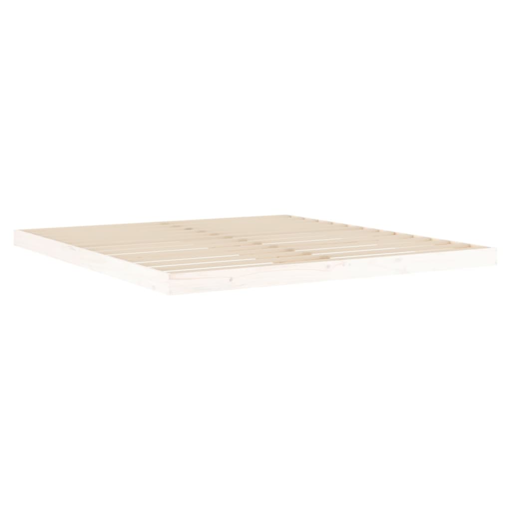 vidaXL Cama sin colchón madera maciza de pino blanca 180x200 cm