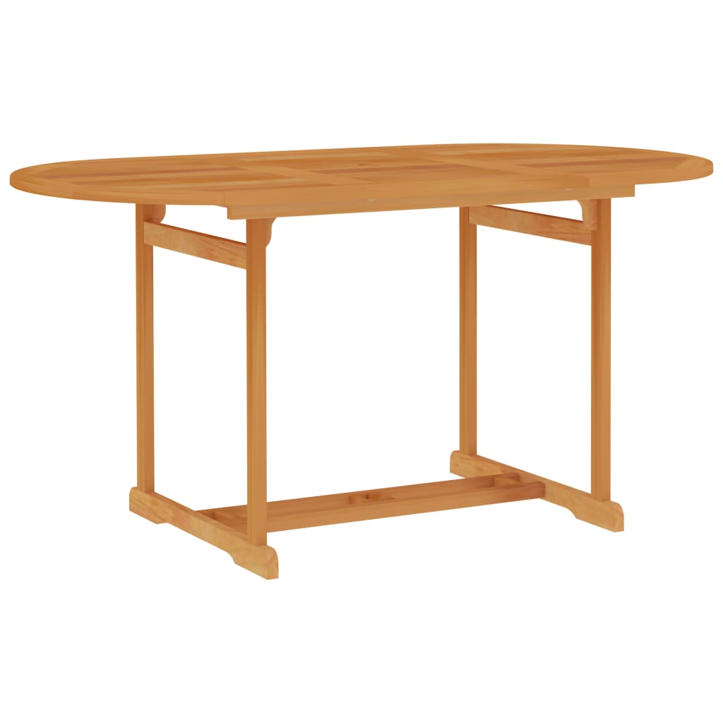 vidaXL Juego de comedor para jardín 5 piezas madera maciza de teca