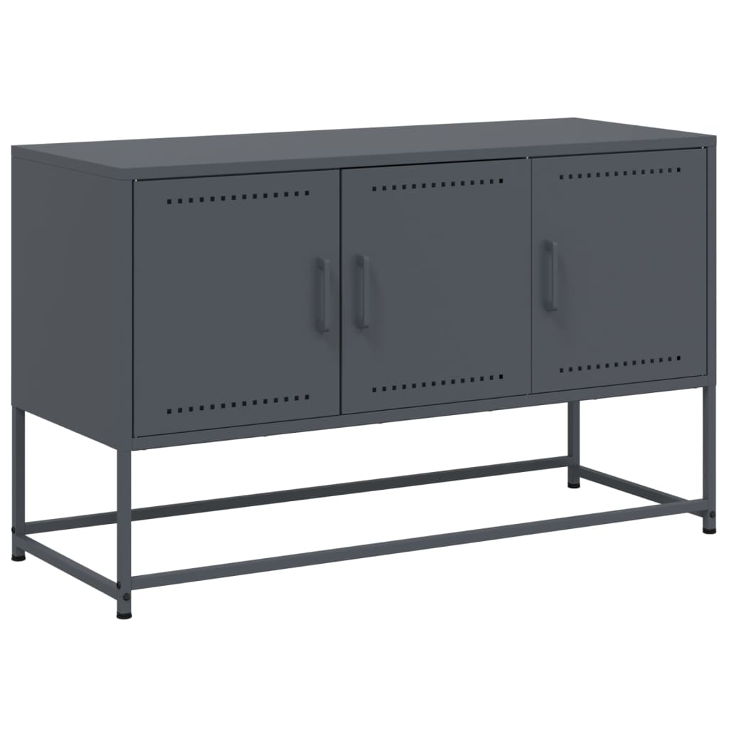 vidaXL Mueble para TV de acero gris antracita 100,5x39x60,5 cm