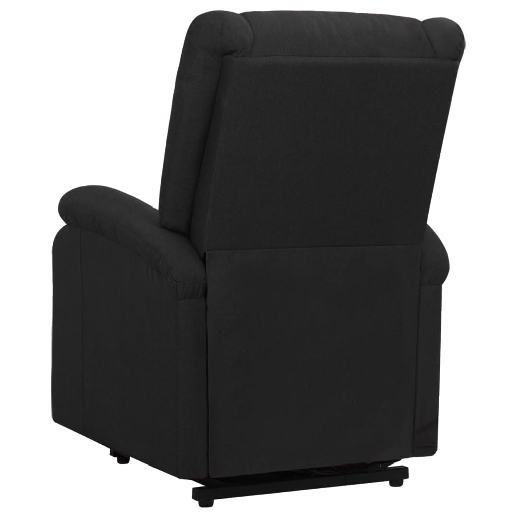 vidaXL Sillón de masaje elevable tela negro