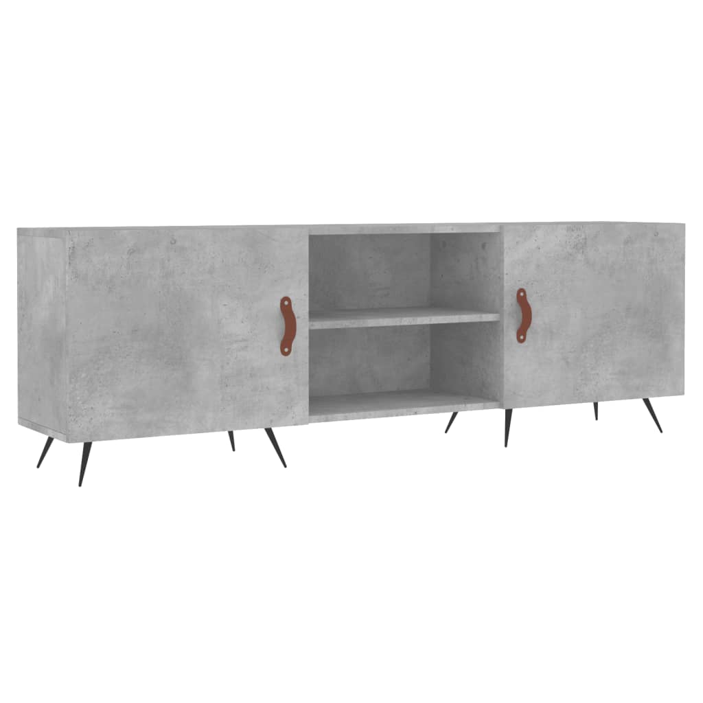 vidaXL Mueble de TV madera de ingeniería gris hormigón 150x30x50 cm