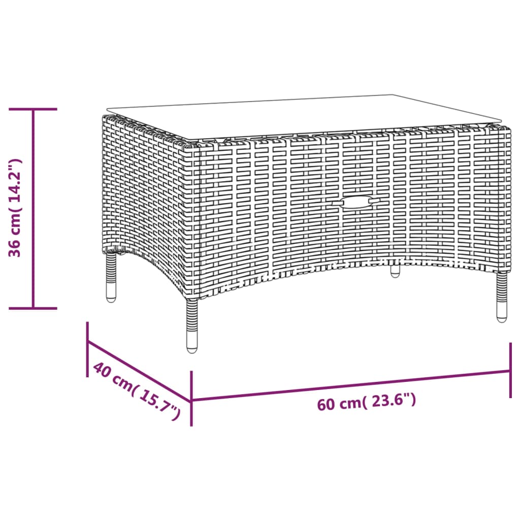 vidaXL Set de muebles de jardín 16 pzas y cojines ratán sintético gris