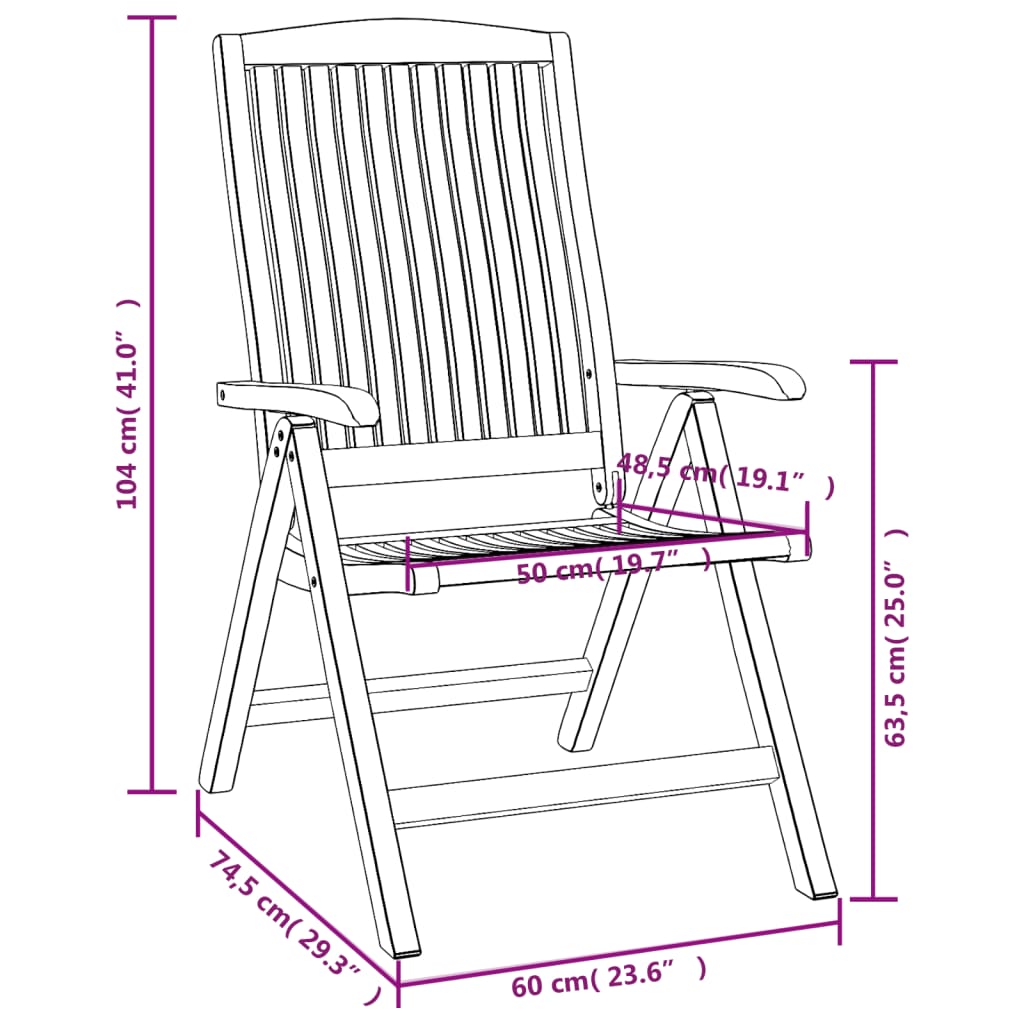 vidaXL Juego de comedor de jardín 7 piezas madera maciza de teca