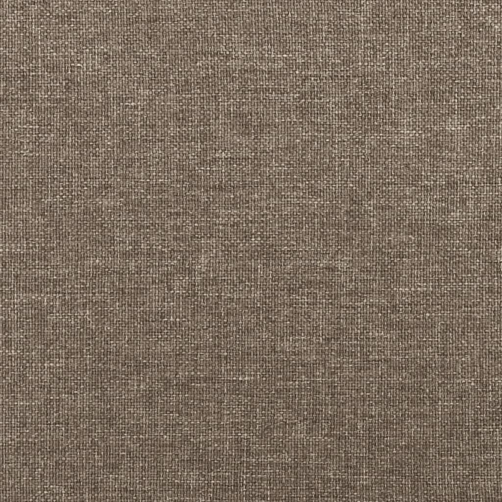 vidaXL Colchón de muelles ensacados tela gris taupe 90x190x20 cm