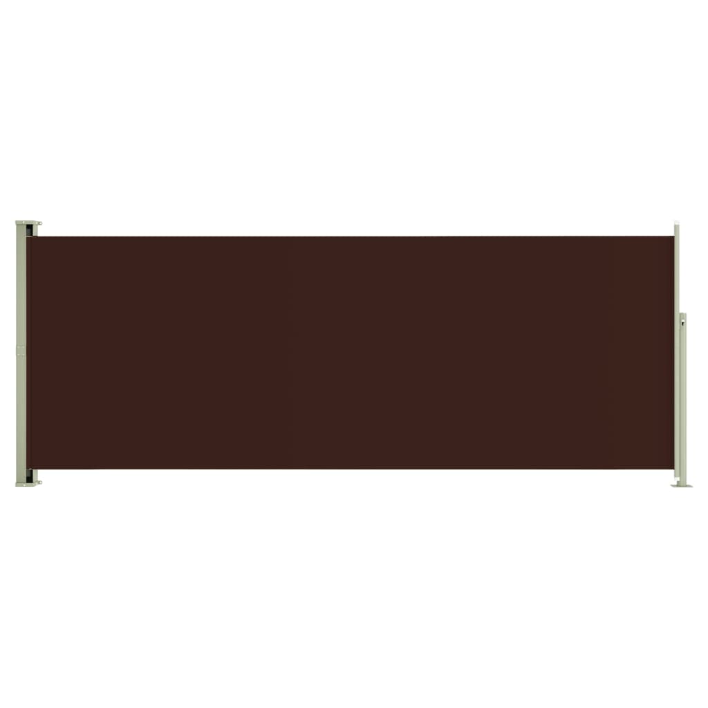 vidaXL Toldo lateral retráctil de jardín marrón 117x300 cm