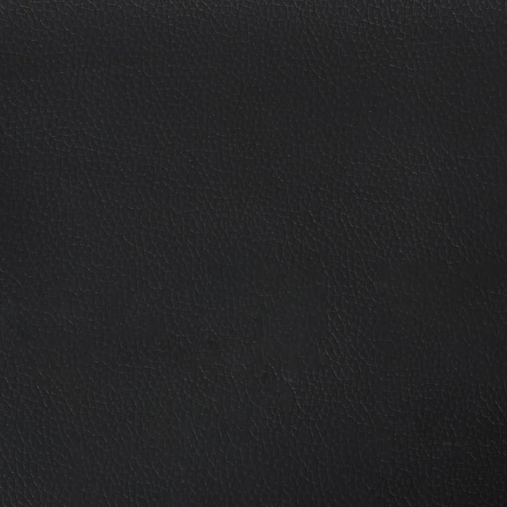 vidaXL Cama box spring con colchón cuero sintético negro 140x190 cm