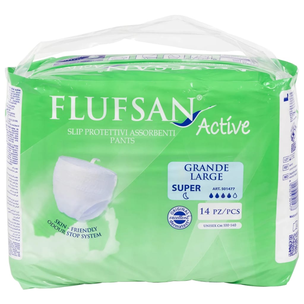 Flufsan Bragas para incontinencia de adultos 14 piezas talla L