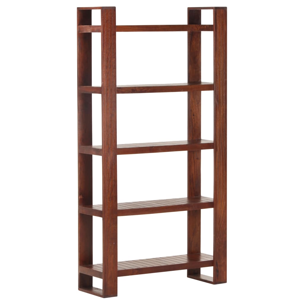 vidaXL Librería de madera maciza de acacia marrón miel 85x30x166 cm