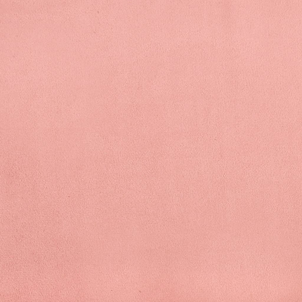 vidaXL Cabeceros 2 unidades de terciopelo rosa 90x7x78/88 cm