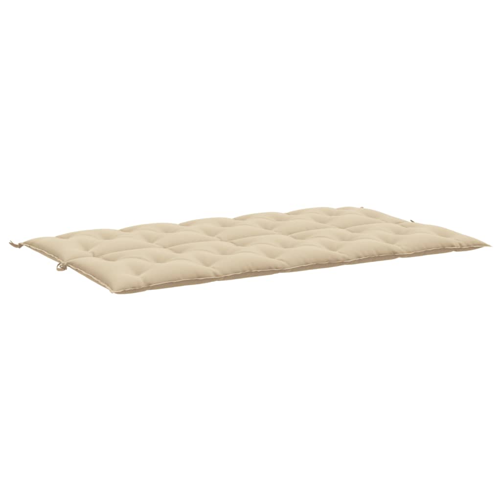 vidaXL Cojín de banco de jardín tela Oxford beige 180x(50+50)x7 cm