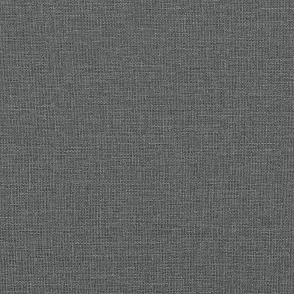 vidaXL Sofá de 3 plazas con cojines tela gris oscuro 180 cm