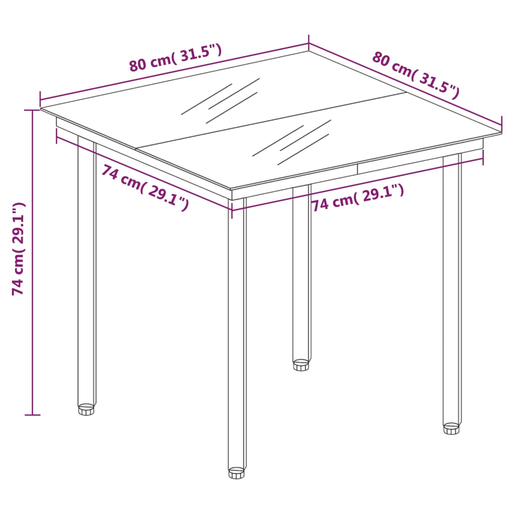 vidaXL Juego de comedor de jardín 5 piezas con cojines marrón