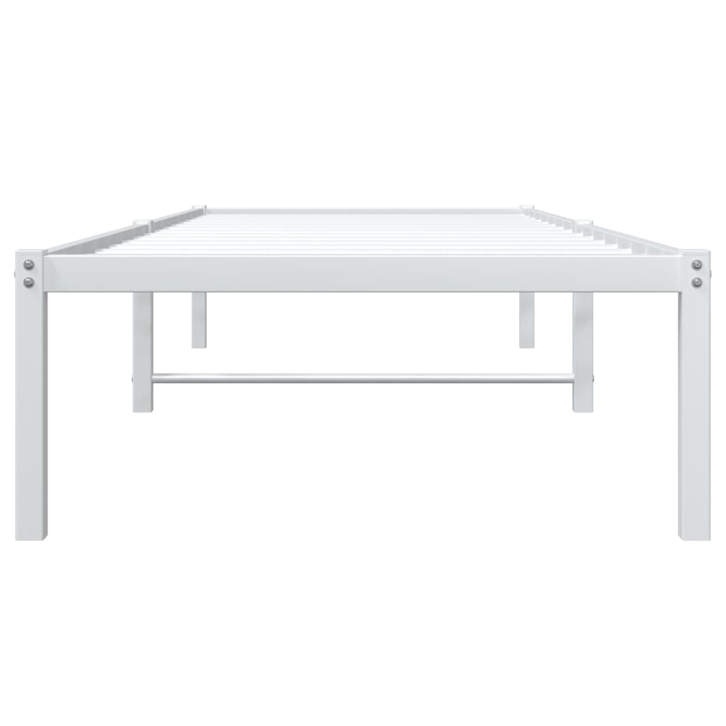 vidaXL Estructura de cama de metal blanco 80x200 cm