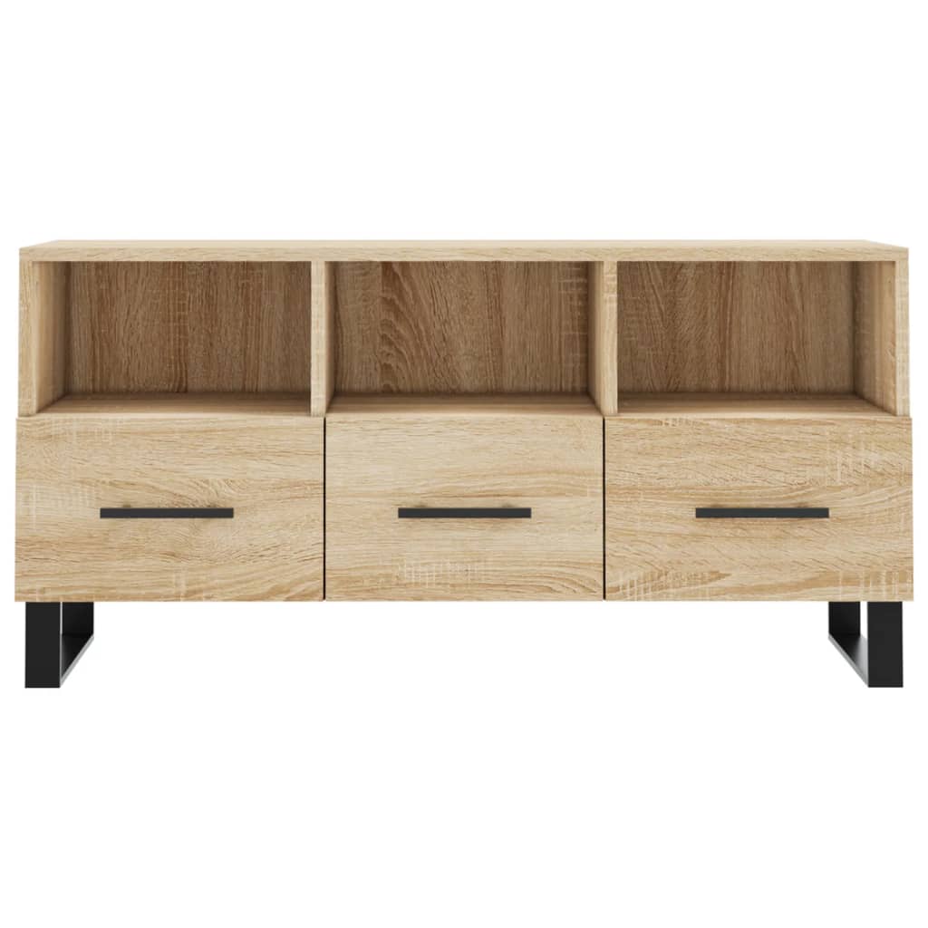 vidaXL Mueble de TV madera de ingeniería roble Sonoma 102x36x50 cm