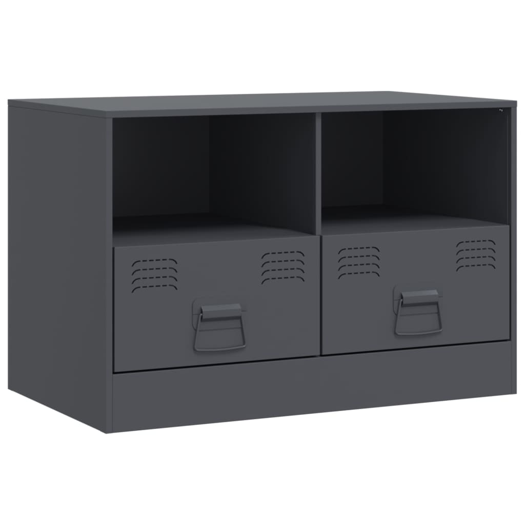 vidaXL Mueble para TV de acero gris antracita 67x39x44 cm