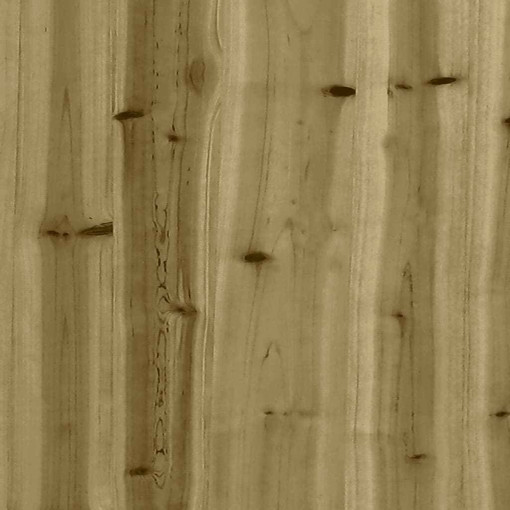 vidaXL Juego de sofás de jardín 3 piezas madera de pino impregnada