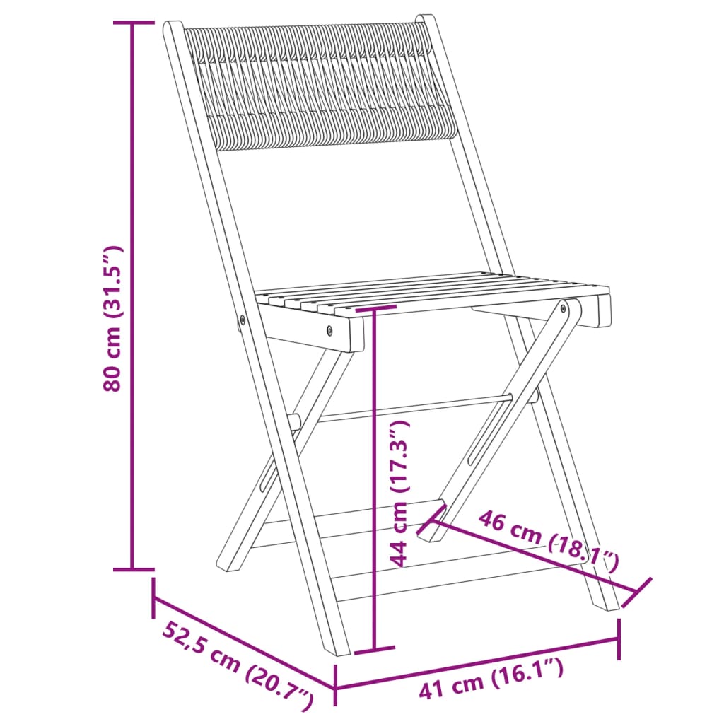 vidaXL Juego de bistro de 3 piezas polipropileno y madera maciza gris