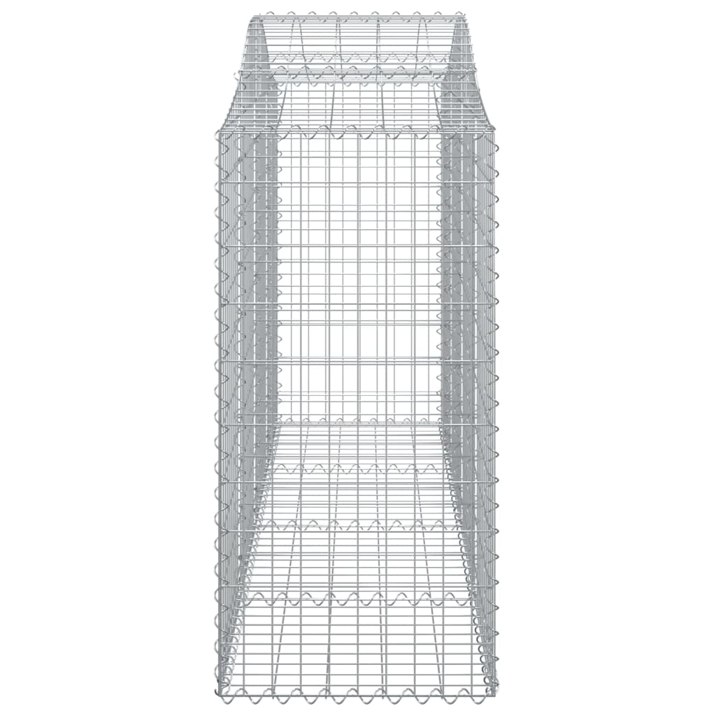 vidaXL Cestas de gaviones 5 uds forma de arco hierro 200x50x100/120cm