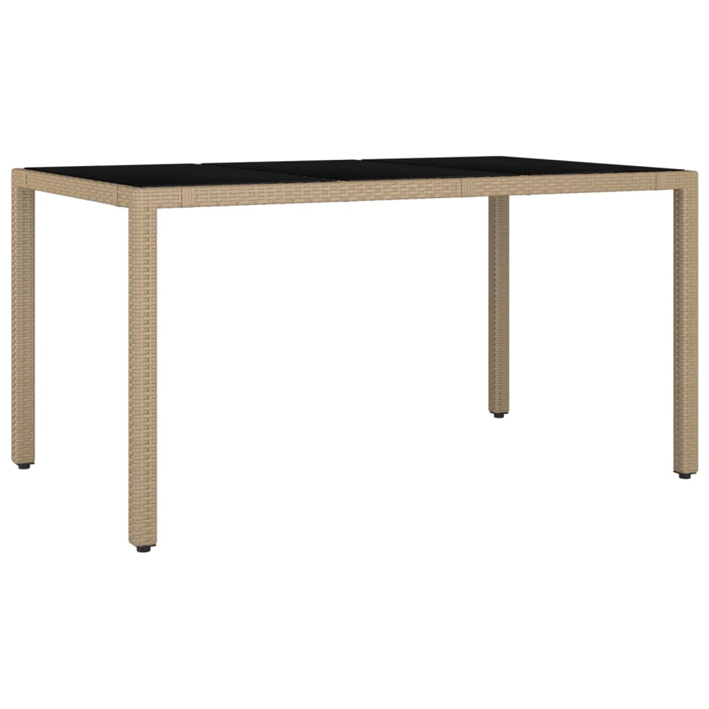 vidaXL Set comedor de jardín 5 pzas con cojines ratán sintético beige