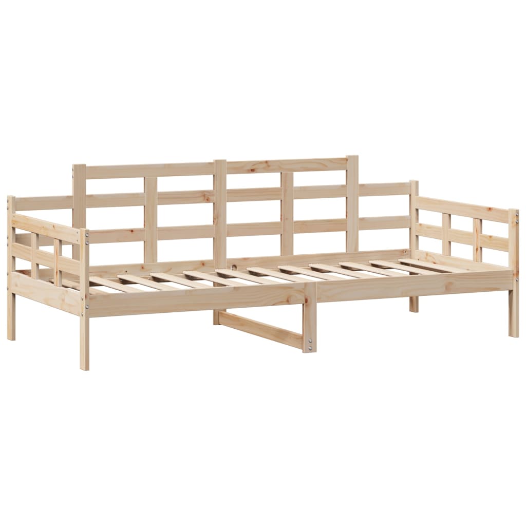 vidaXL Sofá cama con cajones madera maciza de pino 80x200 cm