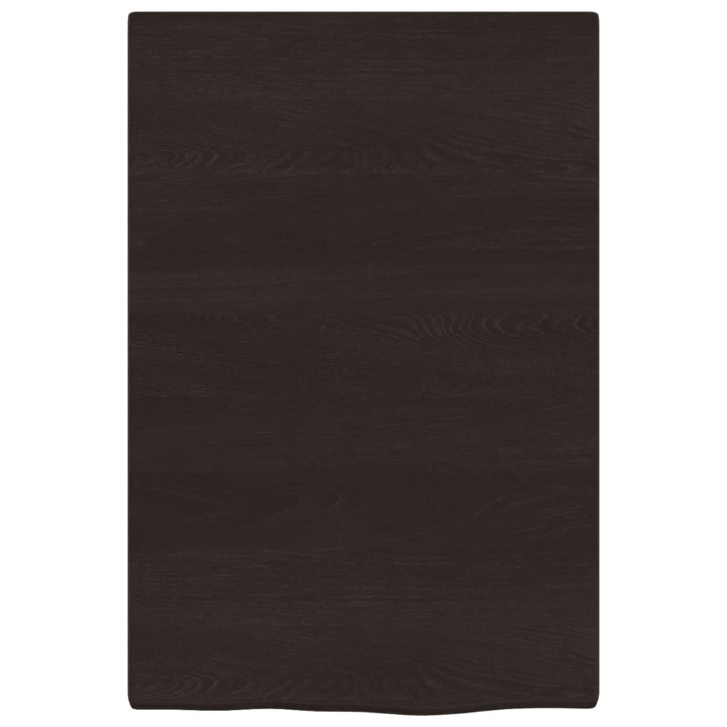 vidaXL Estante de pared madera roble tratada marrón oscuro 40x60x2 cm