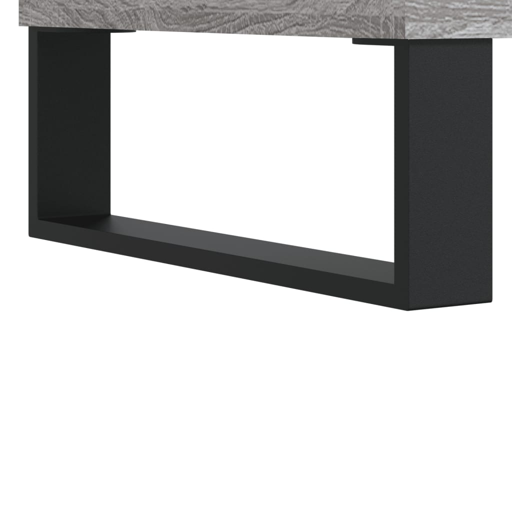 vidaXL Mesita de noche madera de ingeniería gris Sonoma 40x30x50 cm