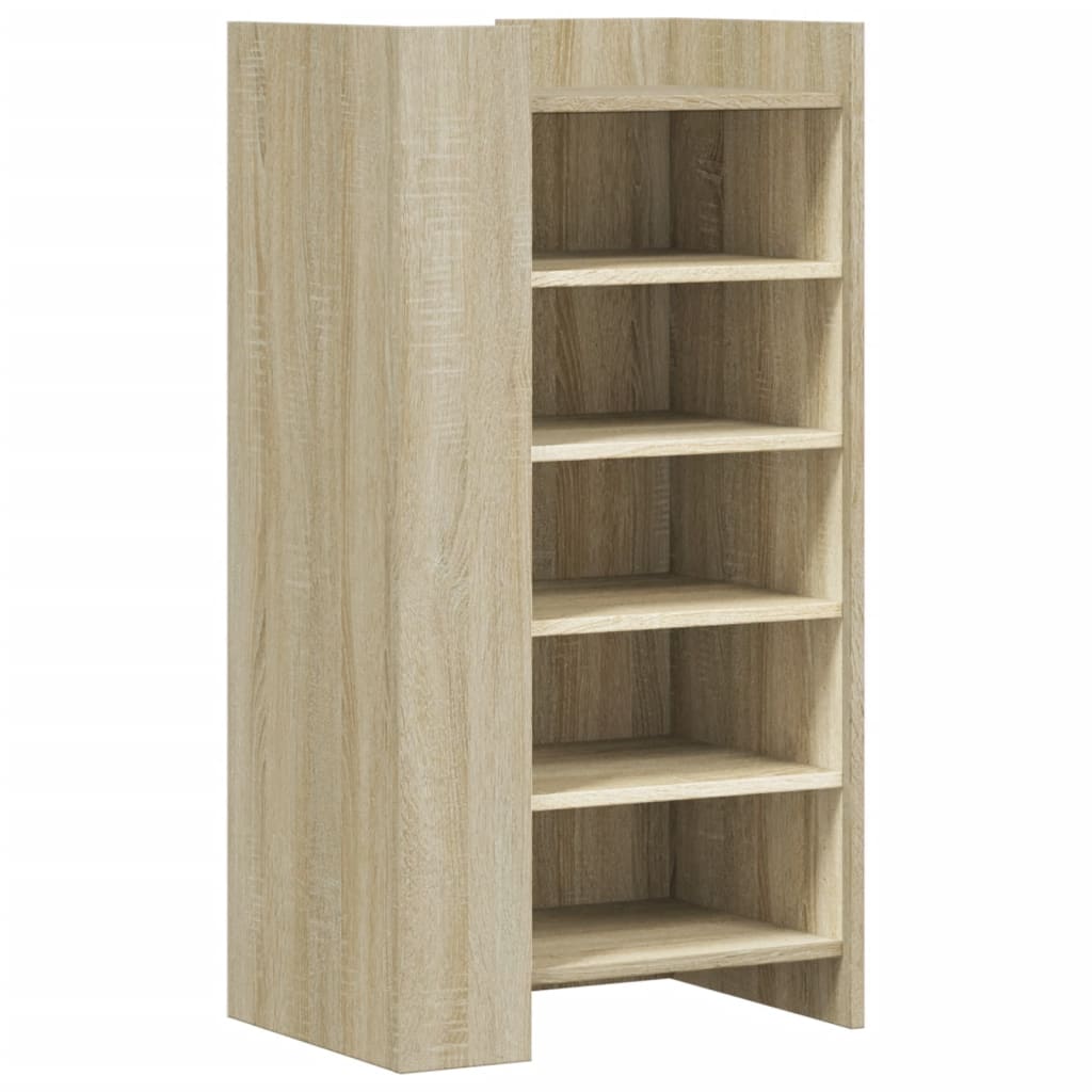 vidaXL Mueble zapatero madera ingeniería roble Sonoma 52x37,5x100 cm