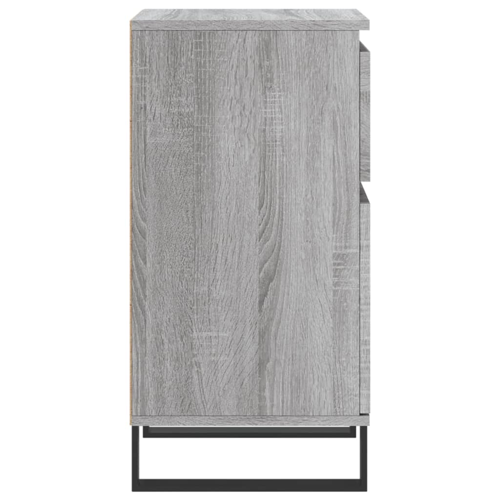 vidaXL Aparadores 2 uds madera de ingeniería gris Sonoma 40x35x70 cm