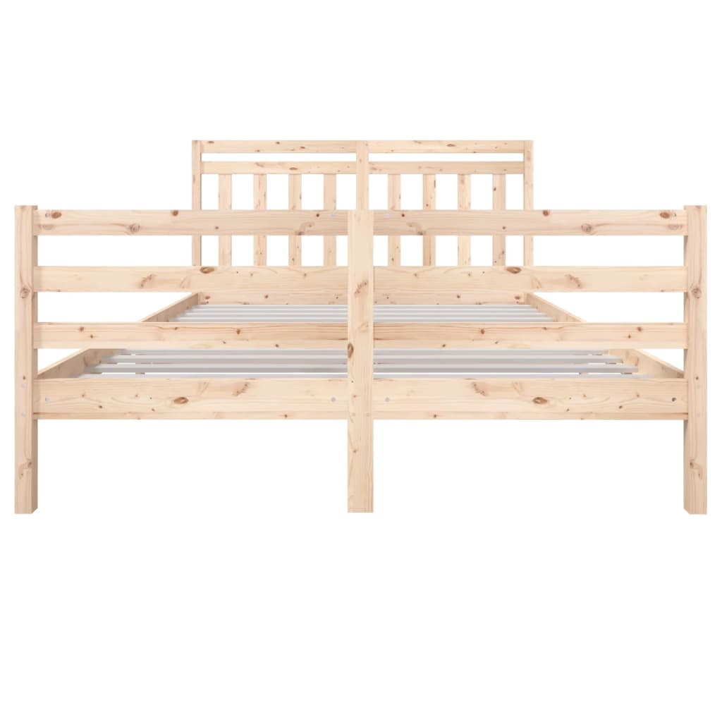 vidaXL Estructura de cama de madera maciza 160x200 cm