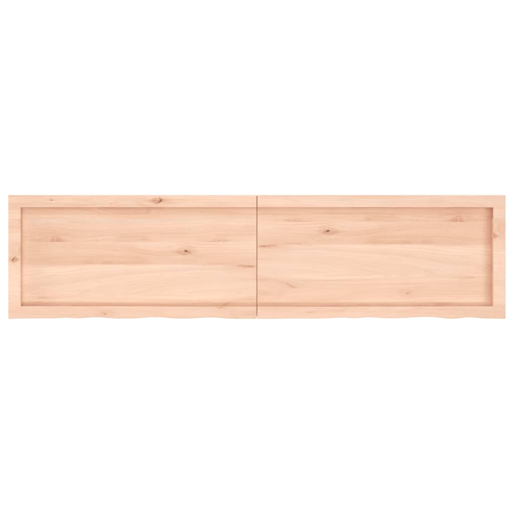 vidaXL Tablero de mesa madera maciza roble sin tratar 160x40x(2-4) cm