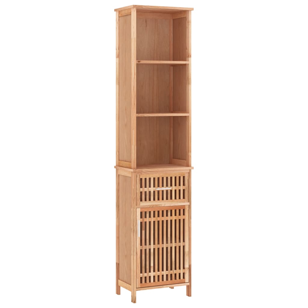 vidaXL Mueble de baño madera maciza de nogal 42x29x182 cm