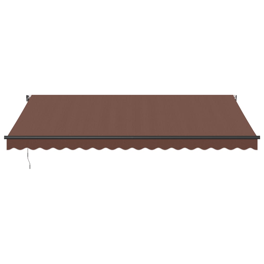 vidaXL Toldo retráctil automático marrón 450x300 cm