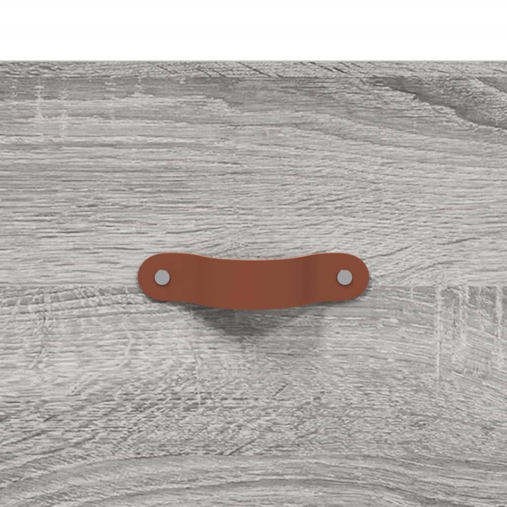 vidaXL Armario de pared madera ingeniería gris Sonoma 100x36,5x35 cm