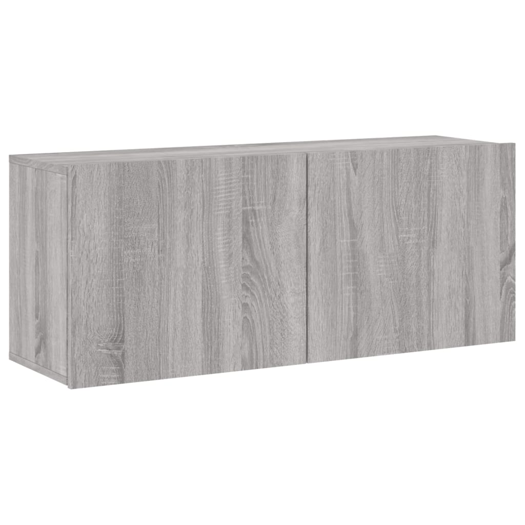 vidaXL Mueble para TV de pared gris Sonoma 100x30x41 cm