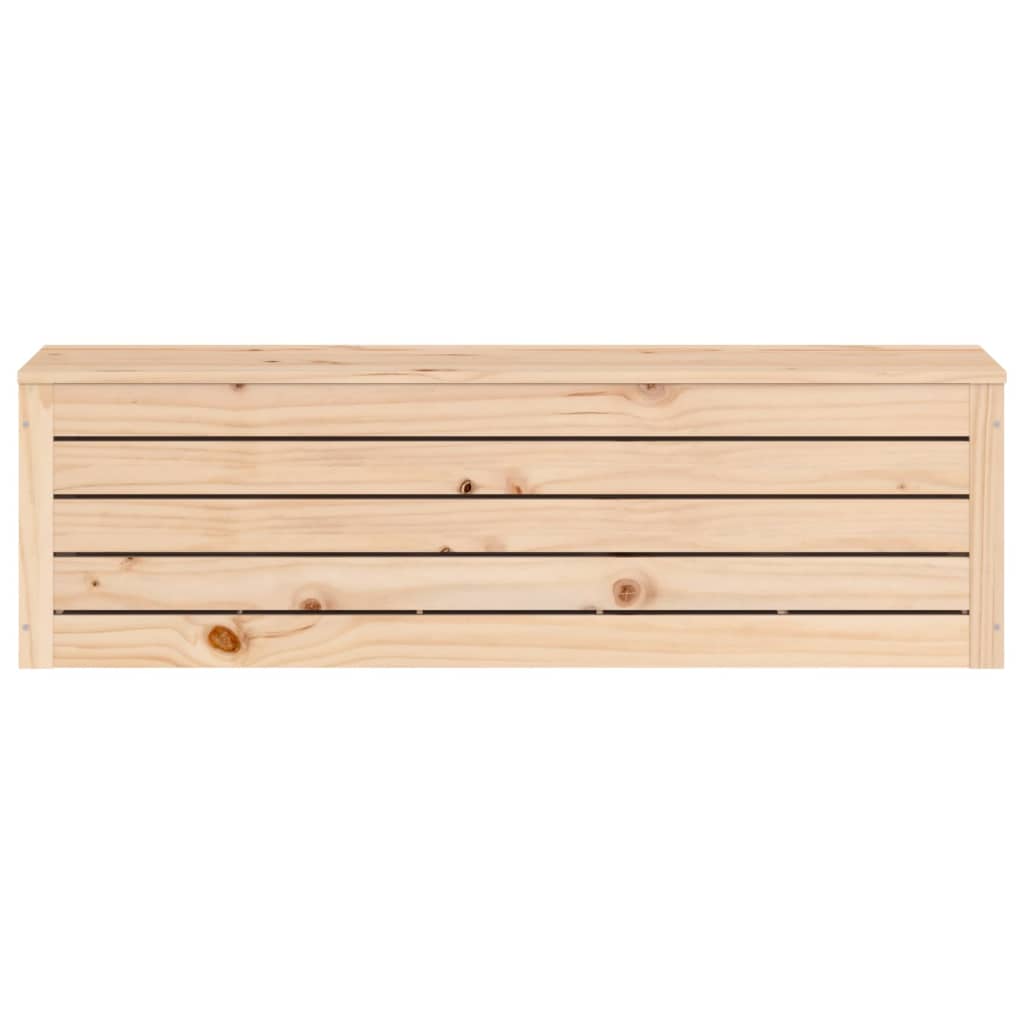 vidaXL Caja de almacenaje madera maciza de pino 109x36,5x33 cm