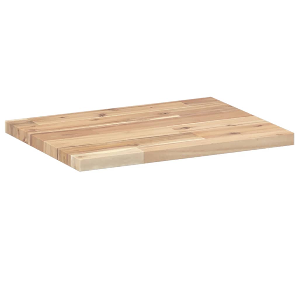 vidaXL Estantes flotantes 4 uds madera acacia sin tratar 60x30x2 cm