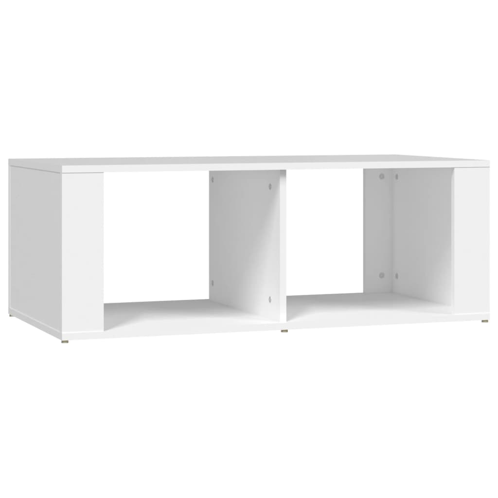 vidaXL Mesa de centro madera contrachapada blanco 100x50x36 cm