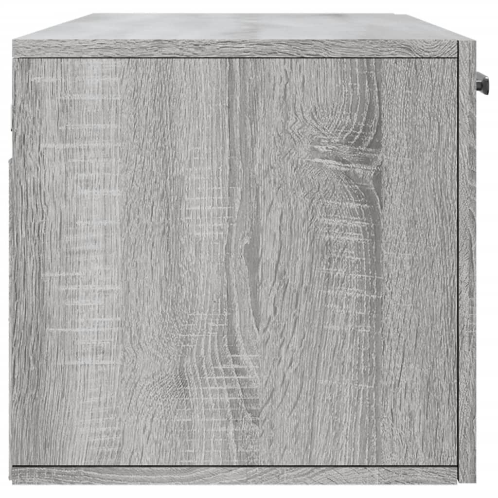 vidaXL Armario de pared madera ingeniería gris Sonoma 100x36,5x35 cm