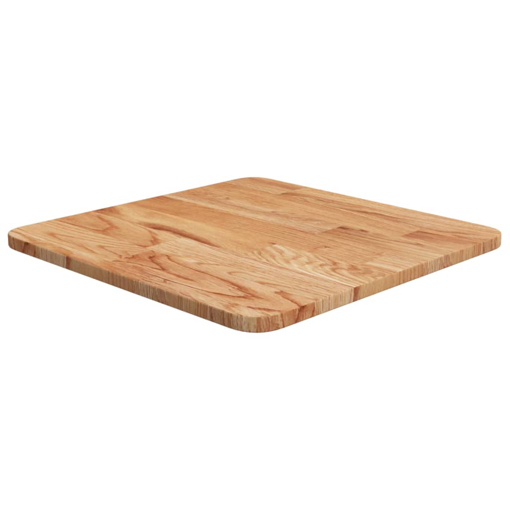 vidaXL Tablero de mesa cuadrado madera roble marrón claro 40x40x1,5 cm