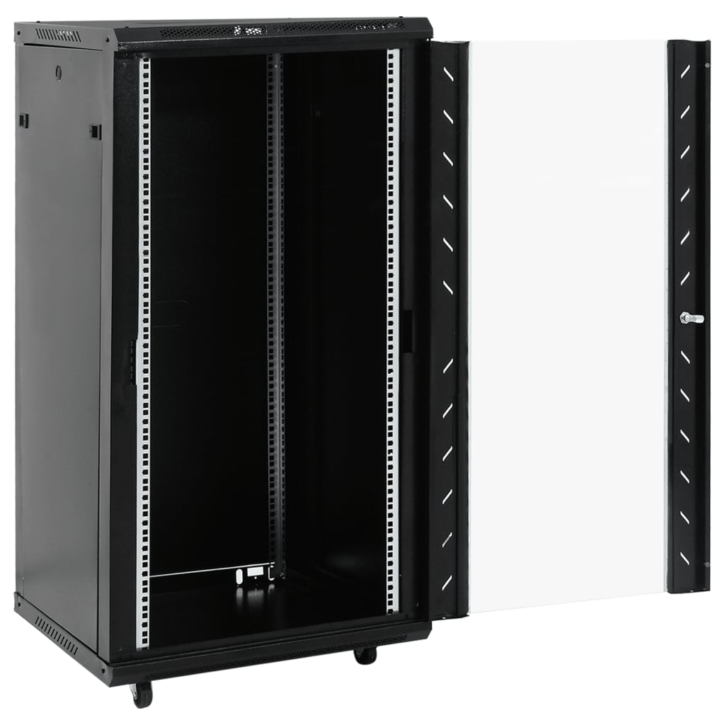 vidaXL Rack de servidores patas giratorias 22U 19" IP20 60x60x120 cm